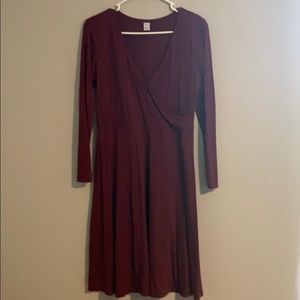 Old Navy Dress, Burgundy, Depp V Neck, Never Worn